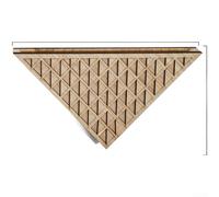 PureBowlic Récipient mural en bois géométrique moderne pour plantes sèches, bois naturel suspendu pour des lignes épurées pour une décoration d'intérieur minimaliste, étagère verticale d'économie