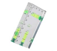 PureBowlic Règle en acrylique pour mini niveau pour aimant puissant, outil de précision à 3 fioles pour mesure 45°/horizontale/verticale, petit niveau domestique transparent pour projets de bricolage