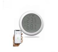 PureBowlic Smarts Thermomètre hygromètre pour capteur de température et d'humidité avec application d'alertes, enregistrement des données pour serre de bureau à domicile, blanc