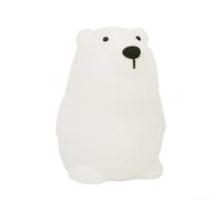 PureBowlic Smarts Veilleuse LED avec reconnaissance vocale IA et Wi-Fi, robot de conversation intelligent pour la maison, support vocal et multilingue, motif animal mignon (chien/lapin/ours) (ours)