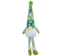 PureBowlic Statuette de nain lumineux en tricot assis / sapin de Noël / | Figurine de nain de Noël en tricot lumineux assis - Décoration de sapin de Noël - Chaud - Lueur confortable - Taille : 20 cm