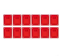 PureBowlic Support à outils rouge pour perceuse 18 V, support de rangement mural avec vis, organisateur peu encombrant pour atelier, garage, cintre en plastique (lot de 5 ou 12) (12 pièces)
