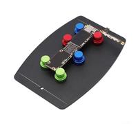 PureBowlic Support de circuit imprimé multifonction pour troisième main magnétique, base en métal robuste pour souder et dessouder, outil d'aide pour la réparation électronique, 140 x 100 mm