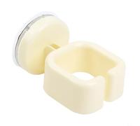 PureBowlic Support de sèche-cheveux à ventouse, support mural sans perçage pour salle de bain, support solide en PET + PC pour buses petites à longues, organisateur peu encombrant, blanc (beige)