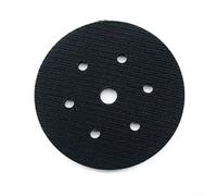 PureBowlic Tampon d'interface en éponge à 7 trous de 15,2 cm et disque de ponçage pour ponceuse orbitale tampon de polissage 150 mm x 10 mm d'épaisseur Noir