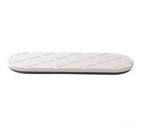 PureBowlic Tapis de boue en silicone Diatomée 30 x 10 cm pour comptoir de | Coussinets en silicone, empêchent de glisser sur les carreaux mouillés, placement stable, taille 30 x 10 cm, finition blanche