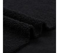PureBowlic Tissu en laine d'agneau 100 x 160 cm épais et chaud en polyester polaire pour pull, couverture, manteau, doublure de vêtements, projet de couture, texture douce, noir, blanc, rose, jaune