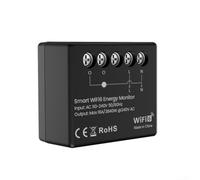 PureBowlic WiFi Smarts Compteur puissant 2,4 G, moniteur d'énergie réelle avec contrôle par application, compatible vocale pour Alexa Google, affichage de tension et de courant, installation facile