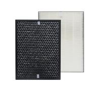 PUREBURG Lot de filtres de rechange compatibles avec les purificateurs d'air SHARP FPA80UW & FPA60UW Plasmacluster, H13 True HEPA + filtre à charbon actif, Air Clean Dust COV Odeur