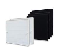 PUREBURG True HEPA Kit de filtres compatibles avec les purificateurs d'air Coway AP-1512HH, AP-1518, AIRMEGA 200M Mighty, remplace la pièce 3304899, H13 Charbon actif Air Clean, 2+4