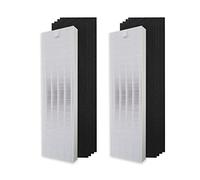 PUREBURG YY350 Lot de 2 filtres HEPA de rechange compatibles avec les purificateurs d'air Lasko LP300 et LP450, pré-filtres au charbon actif H13 Air Clean