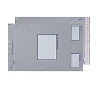 Purely Packaging Pe65/GR 445 x 315 mm Blake et patte autocollante Polyéthylène enveloppe - Gris (lot de 500)