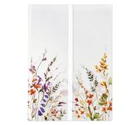 Puremigo Lot de 50 vestes en vélin pré-pliées imprimées de fleurs sauvages pour invitations de 12,7 x 17,8 cm - Papier vélin 115 g/m² - Vestes d'invitations de mariage en vélin transparent