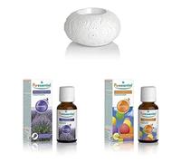 Puressentiel - Kit de Diffusion - Diffuseur Céramique à chaleur douce + Huile de diffusion Provence 30 ml + Huile de diffusion Happy 30 ml - Huiles essentielles Pures et Naturelles - HEBBD