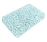 PureSwan Tapis de Salle de Bain Aqua - Tapis de Bain Absorbant et Lavable, antidérapant, en Chenille épaisse et Douce pour Sol de Salle de Bain, Douche, évier - 43,2 x 61 cm