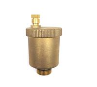 Purgeur d'Air Automatique en Laiton 1/2" (HR1401) | Soupape d'Échappement et Purge Automatique 1/2 avec Vanne d'Arrêt pour Chauffage, Eau Chaude et Froide, Glycol | Installation Sans Mastic