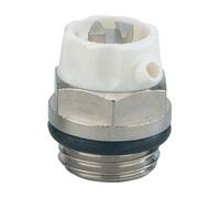 Purgeur radiateur WATTS INDUSTRIES L0256315 15 mm orientable à carré Corps nickelé Bouchon blanc