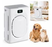 Purificateur Air Allergènes & Animaux, HEPA H13 + Charbon Actif + Filtre Lavable, 25dB, CADR 350, PM2.5, anti Pollen/Poils/Odeurs