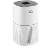 Purificateur d'air 50 W 4 vitesses mode silencieux - filtre HEPA, charbon actif - jusqu'à 24 m² - débit d'air pur 225 m³/h - timer - ABS blanc gris Blanc G