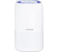 Purificateur d'air avec 5 filtres : HEPA, charbon actif, UV, ioniseur, de couleur blanche