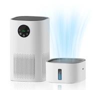 Purificateur d'air - avec humidificateur - 2 en 1 - Filtre HEPA H13 - Allergies - Poils d'animaux - Intègre un humidificateur