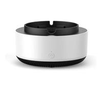 Purificateur d'air - Cendrier avec filtre - Purificateur d'air multifonction 2 en 1 sans fumée - Blanc