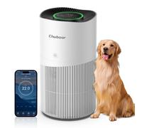Purificateur d'air Chuboor pour animaux de compagnie avec HEPA élimine efficacement les odeurs d'animaux et les poils d'animaux adaptés aux maisons jusqu'à 120 m2 et aux animaux de compagnie Wifi