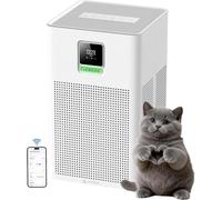 Purificateur d'air compatible avec Matter, compatible avec Apple Home, Alexa, Google Home, Home Assistant, filtre HEPA H13, préfiltre lavable, fonction d'aromathérapie, mode éco