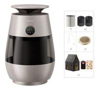 Purificateur d'air Dreame AP10 pour animaux - haute pression négative, purification à 360°, 5 niveaux de purification, capture des poils et des odeurs, compartiment transparent, dessus incurvé Gris