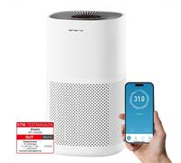 Purificateur d'air Emerio – 45 m² – 50 dB – Filtre HEPA-13 et charbon actif – Avec application – Fonction d'ionisation – Indicateur de qualité de l'air – Minuterie – AP-132325