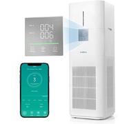Purificateur d'air et humidificateur à évaporation de 7 litres, idéal pour les grandes pièces jusqu'à 325 m², sans poussière blanche, filtre HEPA véritable H13 contre les poils d'animaux et les allerg