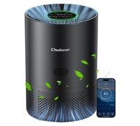 Purificateur d'air, filtre HEPA H13 authentique, contrôle Wi-Fi intelligent, couleur noire, poids : 2,3 kg