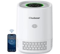 Purificateur d'air, filtre HEPA H13, fonction de contrôle intelligent, couleur blanche, connectivité Wi-Fi, poids : 1,5 kg