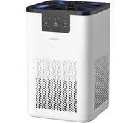 Purificateur d'air - Filtre HEPA H13 - Purification de l'air en 3 étapes - Fonction d'aromathérapie - Lampe de chevet - 20 dB - Idéal pour la chambre à coucher et le salon - Blanc -