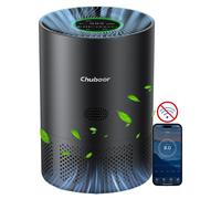 Purificateur d'air, filtre HEPA H13 véritable, contrôle Wi-Fi intelligent, couleur noire, sans Wi-Fi, poids : 2,3 kg