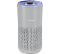 Purificateur d'air gris - Puissance : 15 watts - Surface couverte : 20 m² - Filtre HEPA - Idéal pour chambre et salon