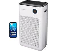 Purificateur d'air HEPA intelligent avec lampe UV-C - Ventilateur très silencieux (< 10 dB(A)) - Capacité de purification de 400 mètres cubes d'air par heure - Convient pour les pièces jusqu'à : 90 mè