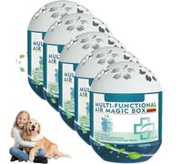 Purificateur d'air intérieur Magic Box, boîte multifonctionnelle pour éliminer la poussière, aspiration automatique des poussières, purification continue de l'air dans toute la maison (5PCS)