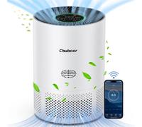 Purificateur d'air - Modèle PJ01 - Filtre HEPA H13 - CADR 185 m³/h - Contrôle via application Wi-Fi - Très silencieux : 25 dB - Convient pour les pièces de 31 à 40 m² - Blanc