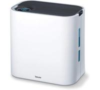 Purificateur d'air multifonctionnel, combinant purification de l'air et humidification, idéal pour créer un climat intérieur optimal, notamment pour les personnes souffrant d'allergies. Blanc