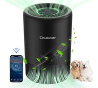 Purificateur d'air PJ08 - Filtre HEPA H13 - Contrôle via Wi-Fi/application - CADR 185 m³/h pour les pièces de 35 à 60 m² - Fonction silencieuse (23–25 dB) en mode nuit - Élimine les pollens et les ode