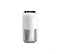 Purificateur d'air portable avec filtration haute efficacité, design compact 3 W alimenté en ABS pour voiture, cuisine, salle de bain et bureau, blanc noir (blanc)