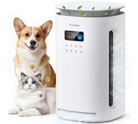 Purificateur d'air pour animaux de compagnie Provirtec Pawtent AP-12 : filtre HEPA13, entrée d'air sur 4 côtés, élimine 99 % des odeurs, fonctionnement silencieux (23 dB), mode automatique