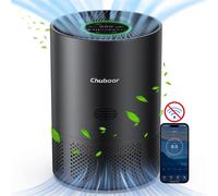 Purificateur d'air pour la maison PJ01 - Filtre HEPA véritable H13 - CADR 185 m³/h - Convient aux pièces de 31 à 40 m² - Très silencieux, 25 dB - Capteur PM2.5 et indicateur de qualité de l'air - Sans