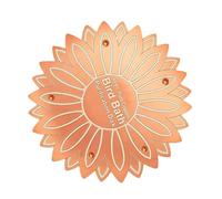 Purificateur de bassin aviaire - Entretien floral résistant aux intempéries, renouvellement hygiénique doux, fraîcheur du jardin de cour, préservation des plumes d'arrière-cour | Disque en cuivre de 1