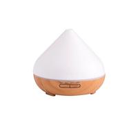 Purificateur et humidificateur d'air LED Ultrason 500ml Diffuseurs d'arômes 13W（blanc+marron） Blanc G