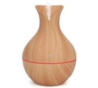 Purificateur et humidificateur d'air LED Ultrason Diffuseurs d'arômes Diffuseurs d'huiles essentielles (Grain en bois)