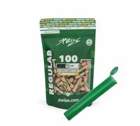 PURIZE Filtre à charbon actif de 9 mm - Taille normale - Avec tube à joint et 5 autocollant - Quantité et couleur au choix (50 x à 420 x) (biologique, 100)