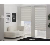 Purline | Store Enrouleur Nuit et Jour Store Complet Dimensions Largeur x Hauteur 140x250 cm - Store Nuit et Jour Tissu Taille 137x245 cm - Store Nuit et Jour Couleur Écru