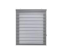 Purline | Store Enrouleur Nuit et Jour Store Complet Dimensions Largeur x Hauteur 150x180 cm - Store Nuit et Jour Tissu Taille 147x175 cm- Store Nuit et Jour Couleur Gris